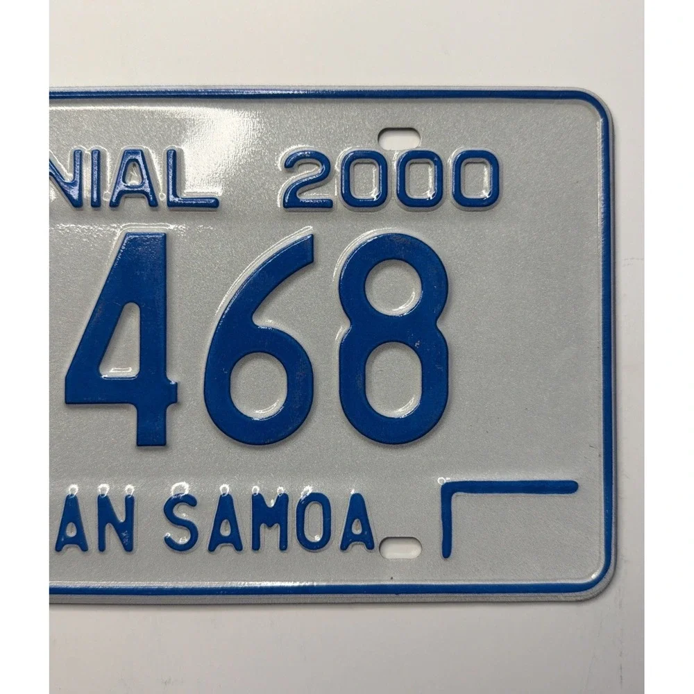 American Samoa 2000 CENTENNIAL License Plate # 9468